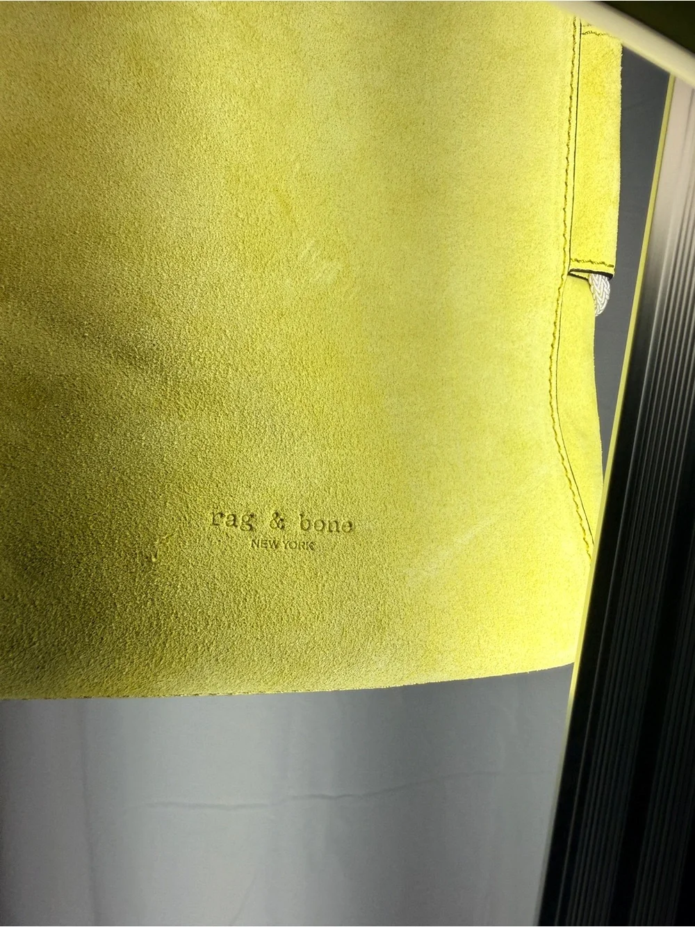 rag & bone Green Suede Rope-Strap Crossbody